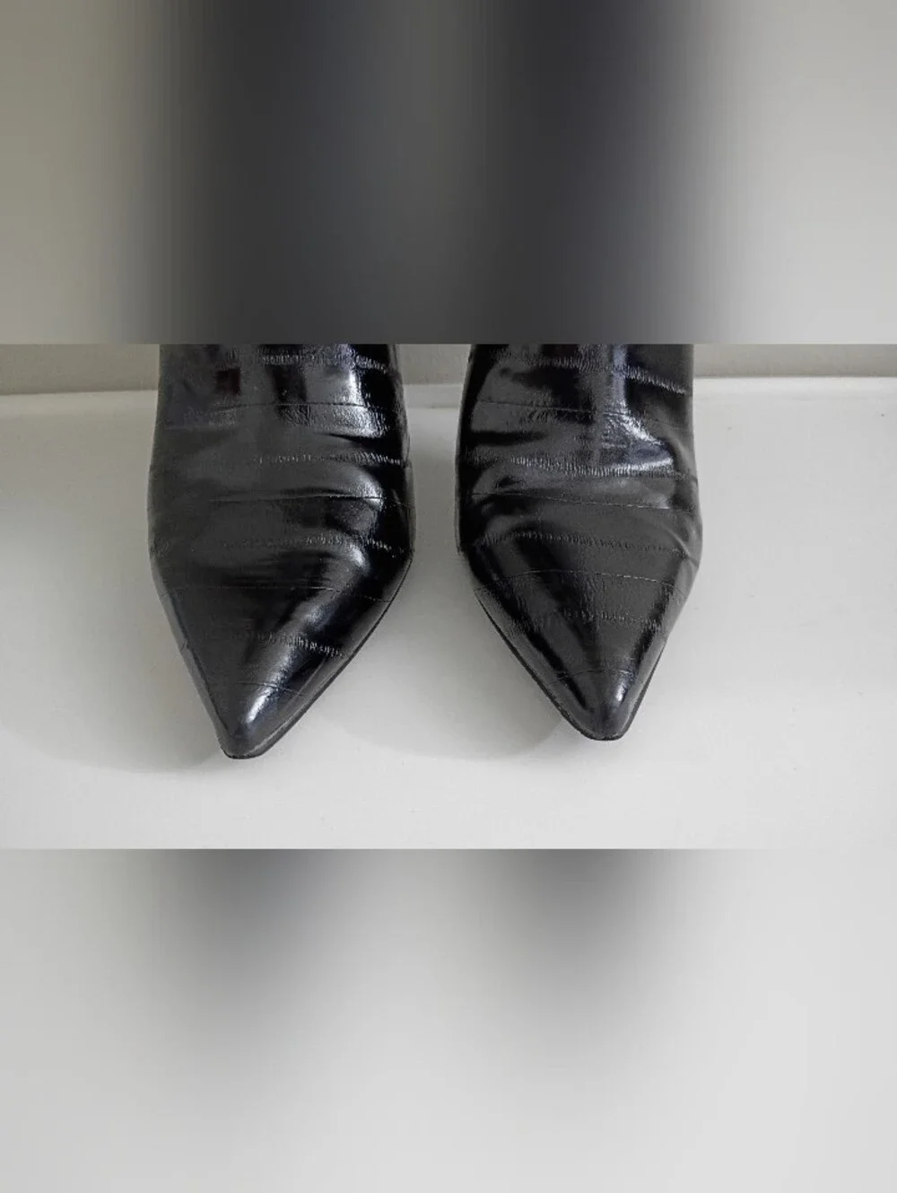 Steve Madden Black Patent Over-the-Knee Stiletto Boots
